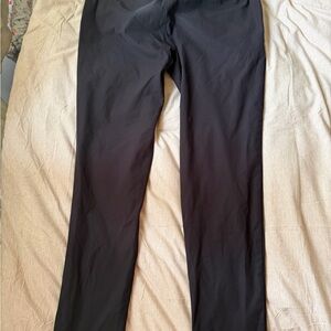 lululemon athletica Men's Black Dress Pants - Slim Straight